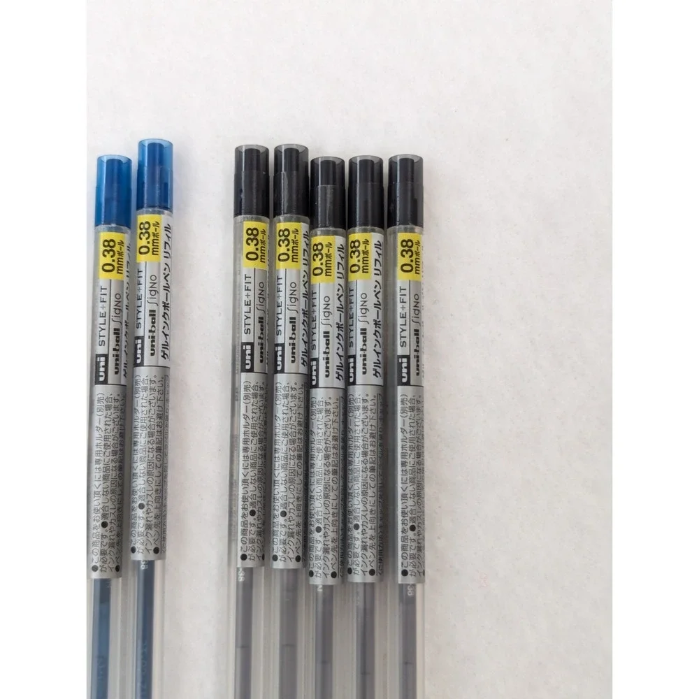 Uni Style Fit 0.38 mm Ballpoint Pen Ink Refill Variety (Lot of 12) UMR-109-38